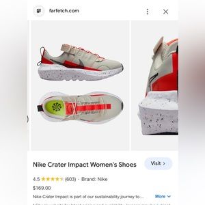 W Nike crater impact only worn a few times like new with original box